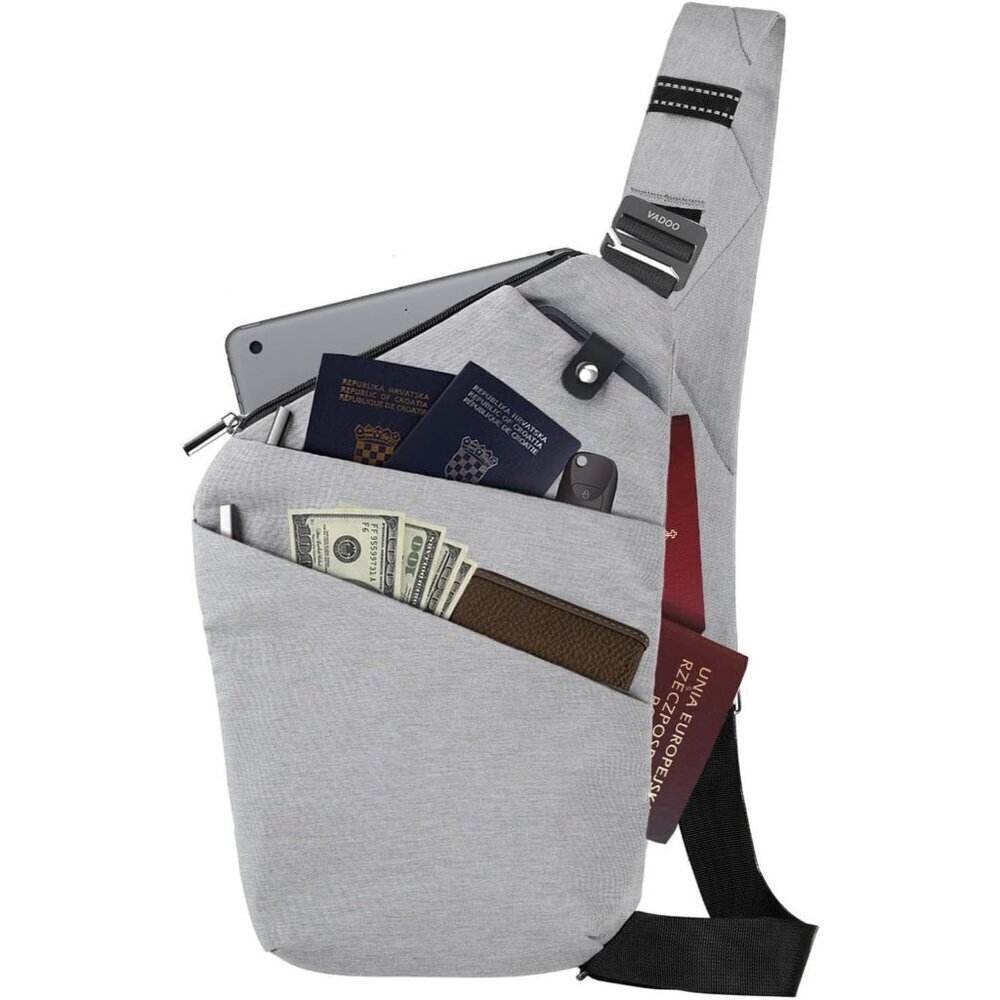 Unisex Sling Bag RFID Blocking Lightweight Crossbody Travel Bag